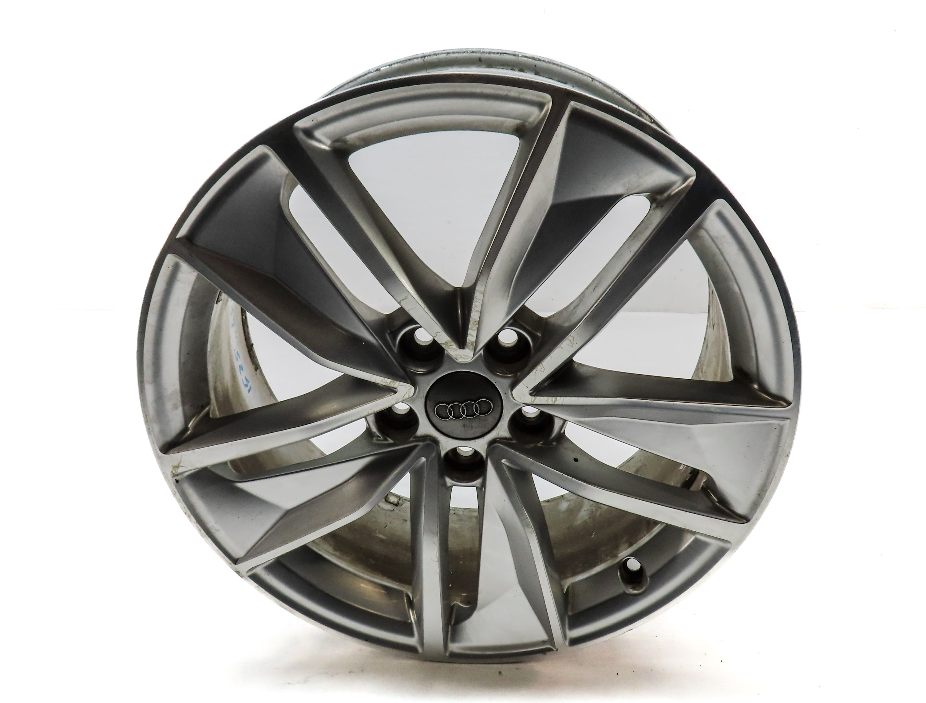 2017-2018 AUDI Q3 (8U) 18x7 ALUMINUM ALLOY 5-FAN SPOKE WHEEL RIM  — exact item pictured